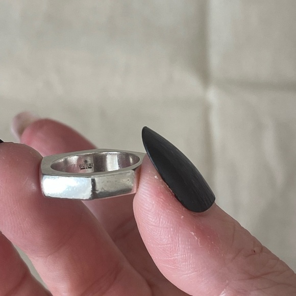 GUCCI HEXAGON RING 925 SS SIZE US 7.25⭐️Authentic - Picture 6 of 6